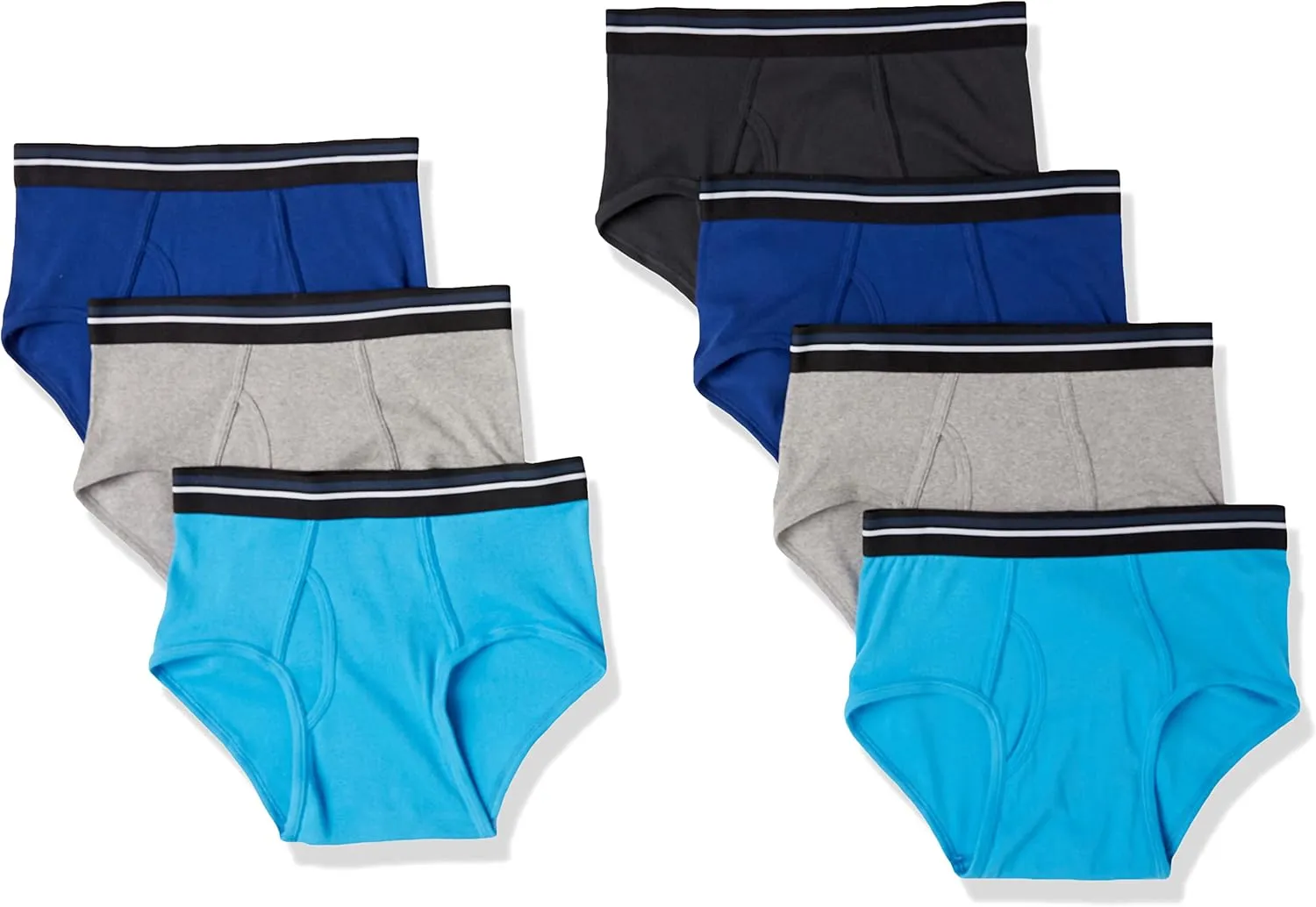 Amazon Essentials Men's Cotton Tag-Free Breathable Briefs Underwear, Multipacks