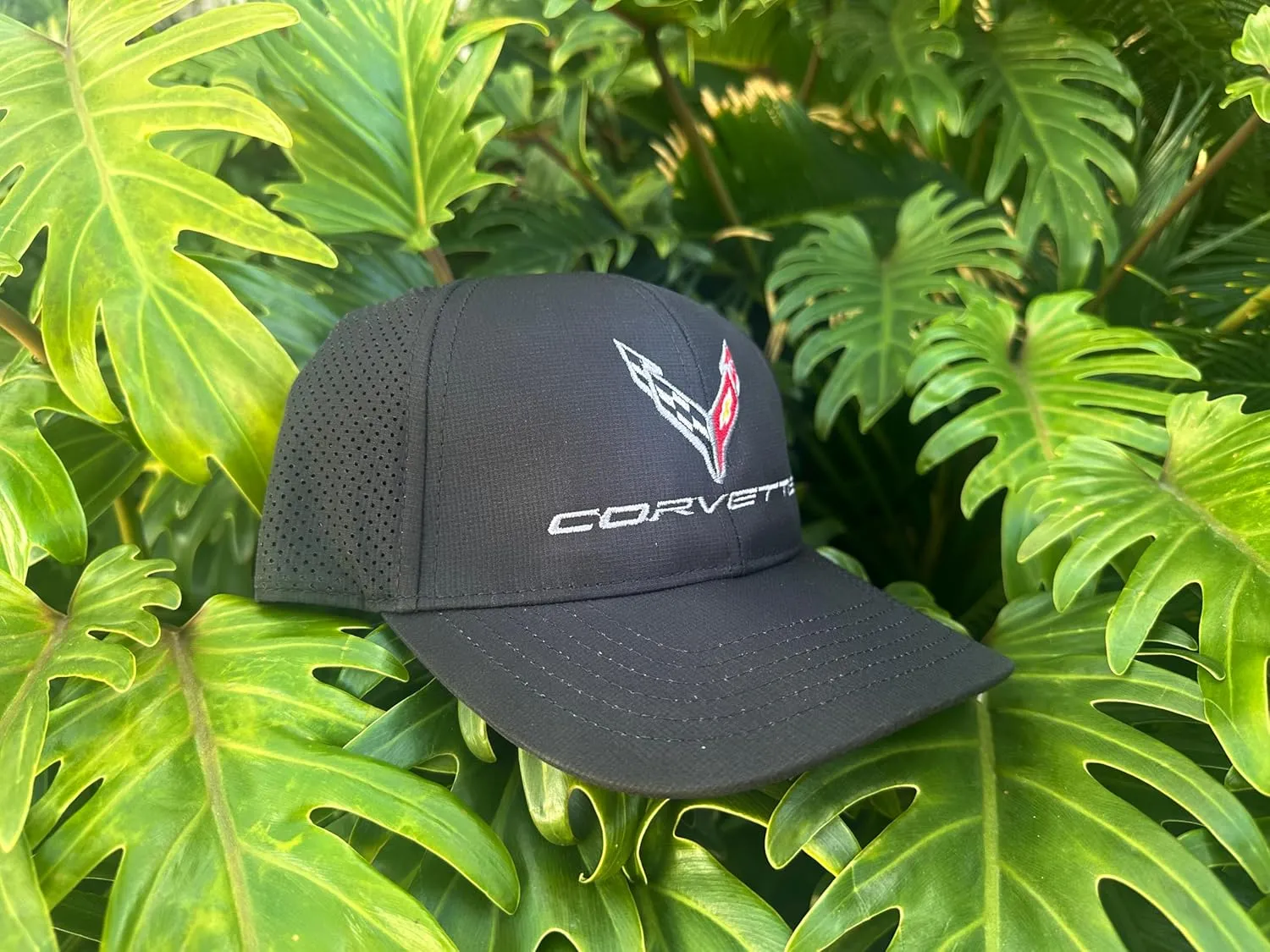 C8 Corvette Next Generation Perforated Performance Hat - Officially Licensed Chevrolet Adjustable Cap