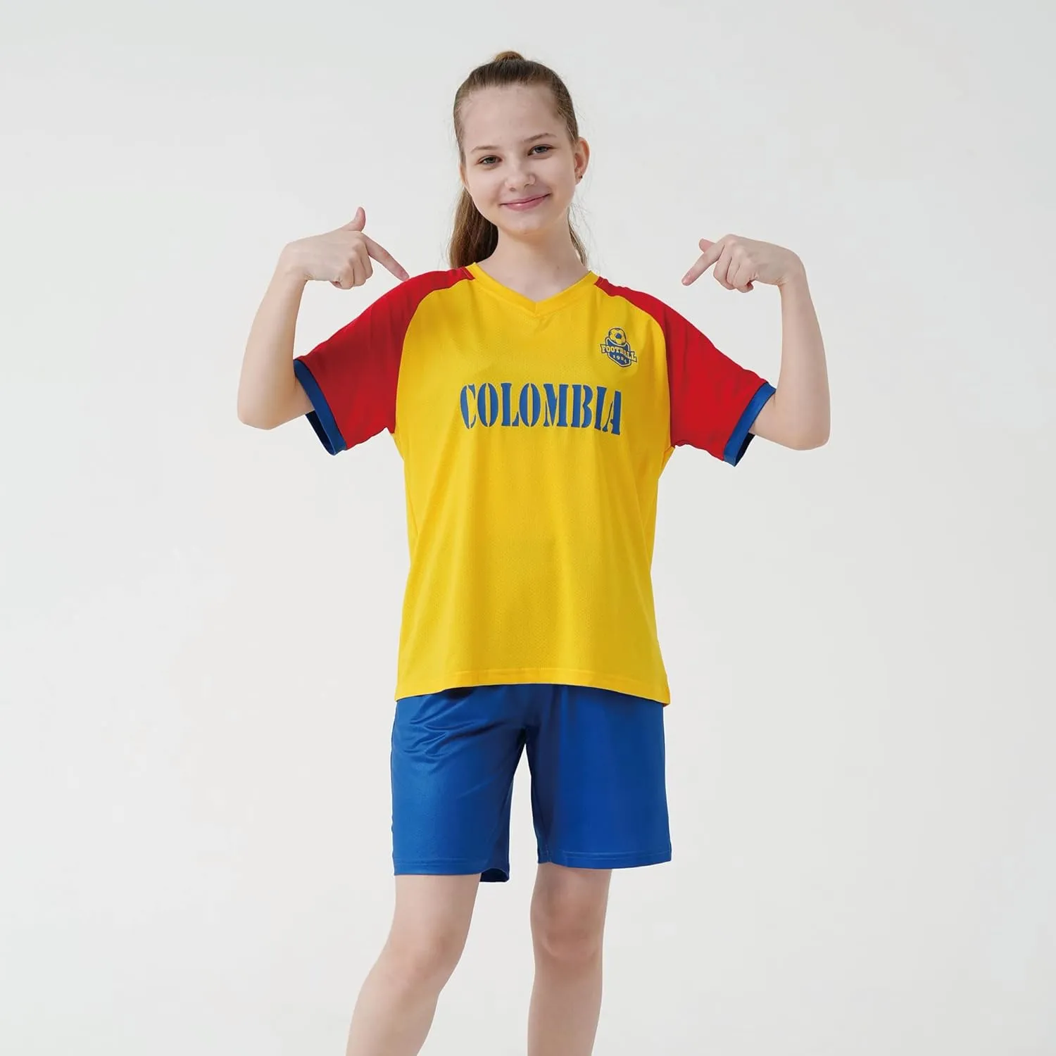 Cnins Kids' Soccer Jersey Kit - Breathable Poly-Spandex, Quick-Dry - Perfect for Youth Futbol Training & Gifts (2T-14Y)