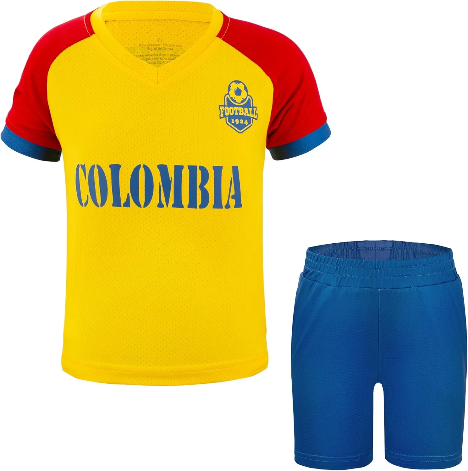 Cnins Kids' Soccer Jersey Kit - Breathable Poly-Spandex, Quick-Dry - Perfect for Youth Futbol Training & Gifts (2T-14Y)