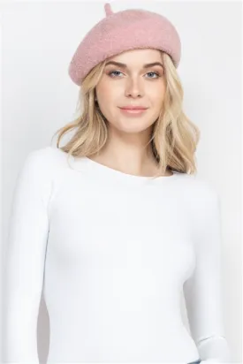 FLEECE ACRYLIC BERET HAT