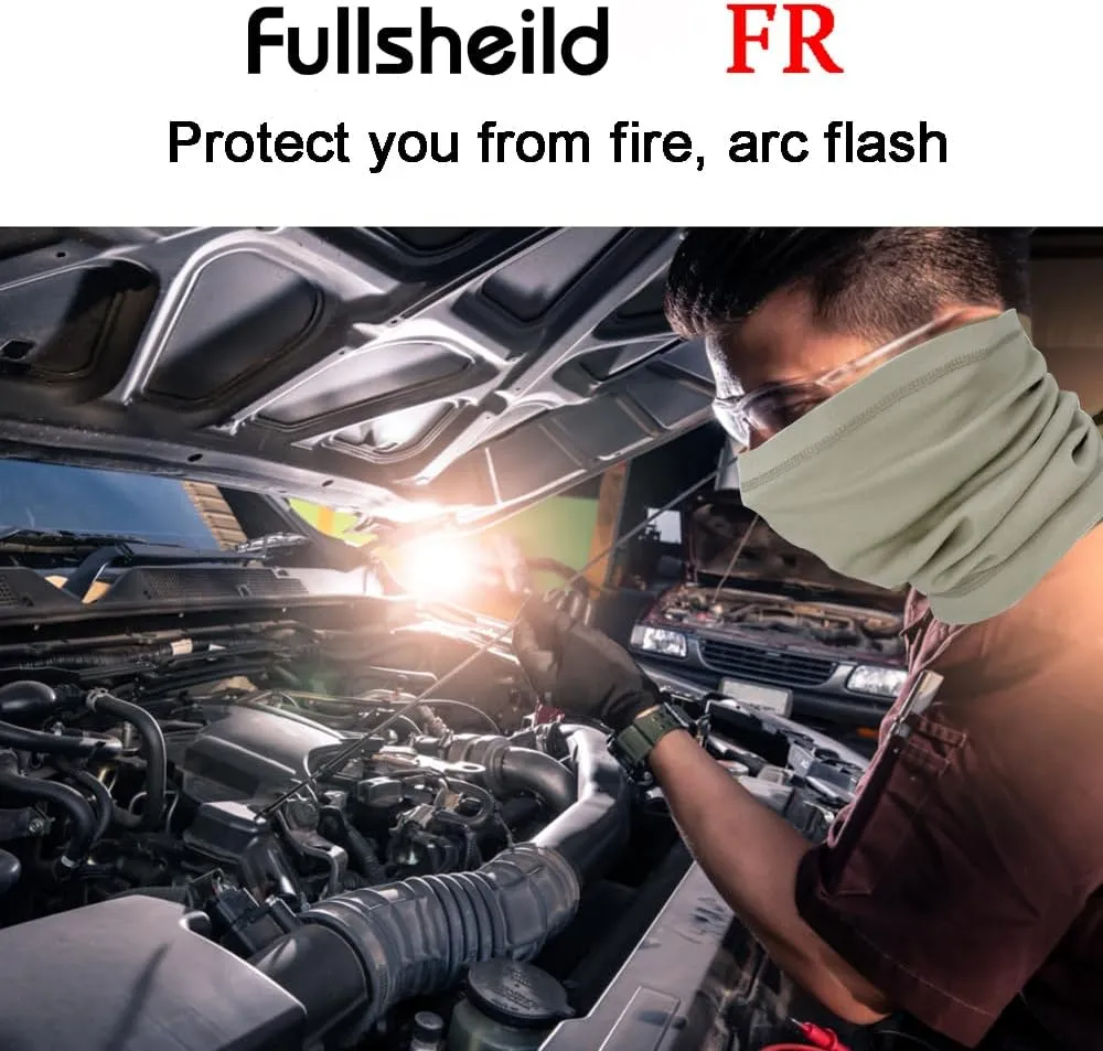 Fullsheild FR Flame Resistant Face Mask Full Cover Neck Gaiter Snood for Welding Hunting Army Military Working