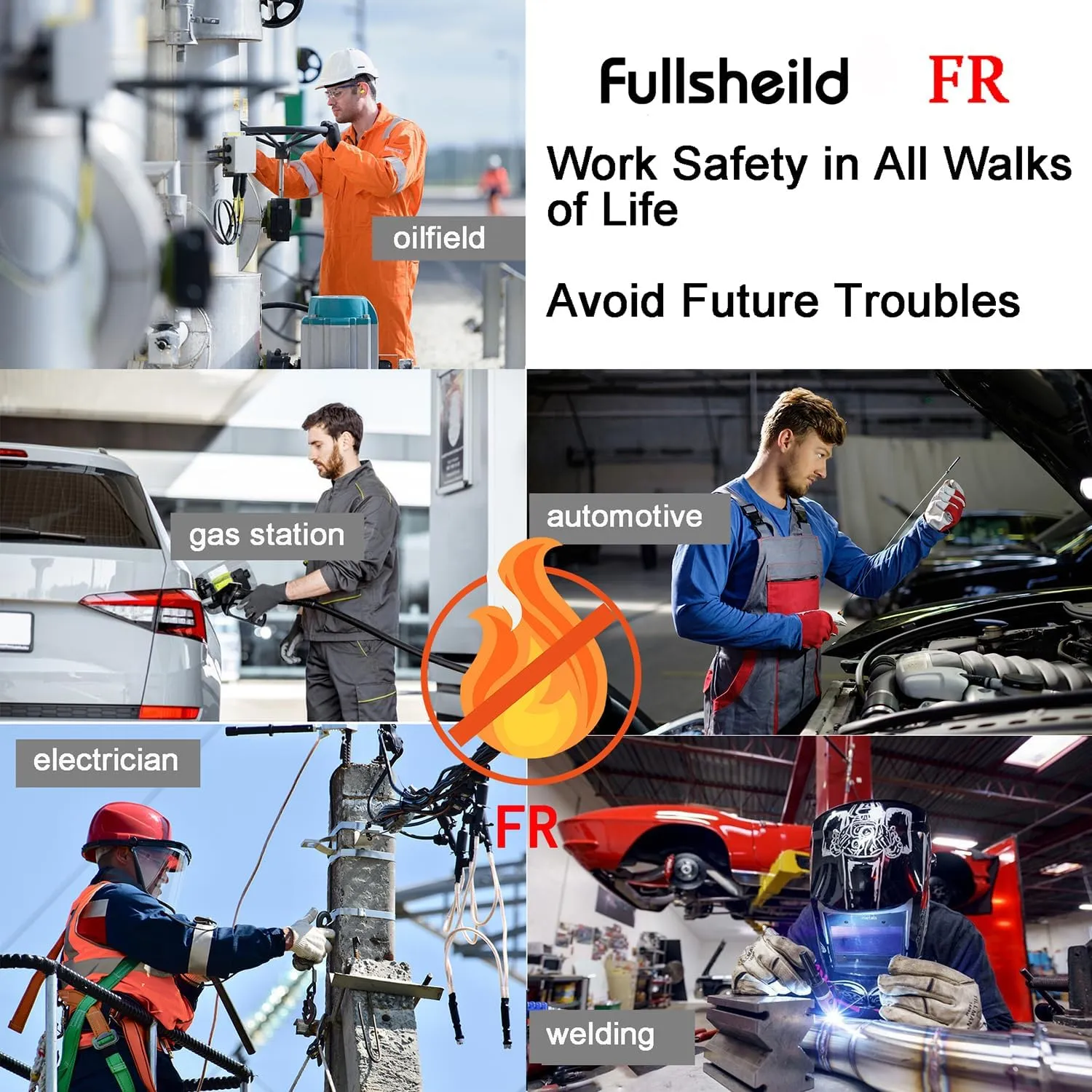 Fullsheild FR Flame Resistant Face Mask Full Cover Neck Gaiter Snood for Welding Hunting Army Military Working