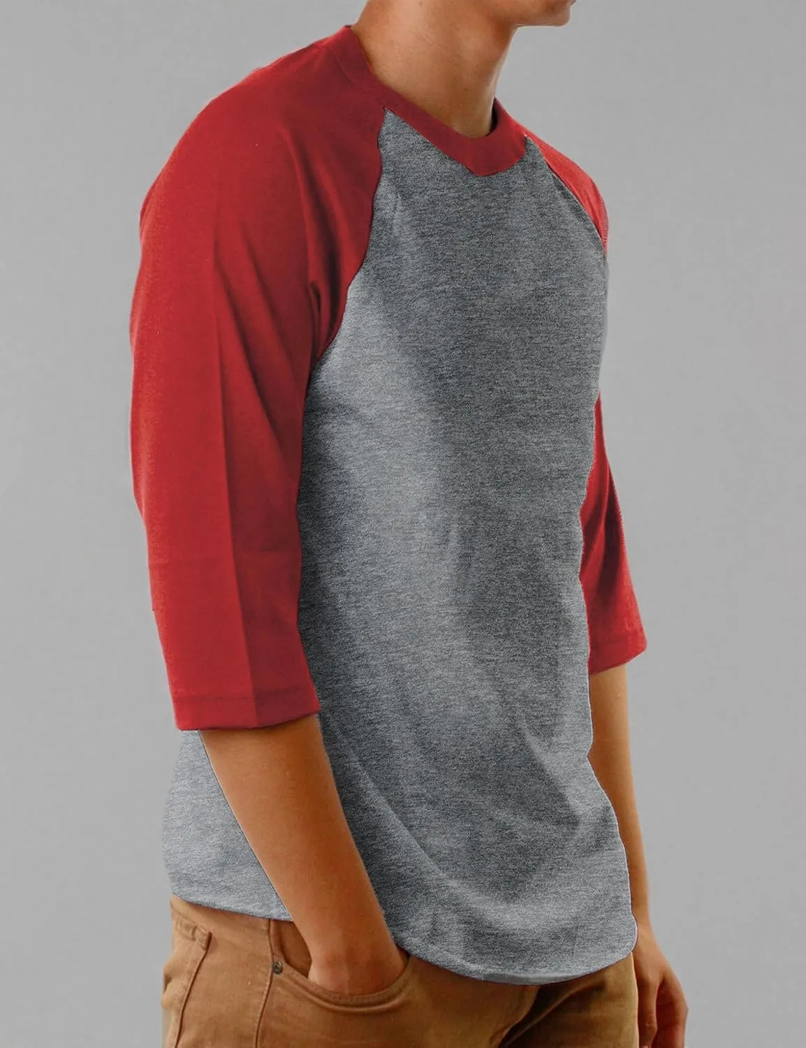 Hat and Beyond Mens Baseball Raglan T Shirts 3/4 Sleeves Casual Cotton S-3xl Jersey 1KSA0001
