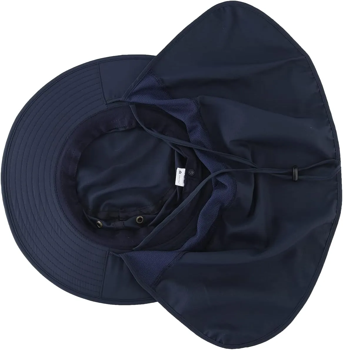 Home Prefer UPF50 Mens Sun Hat with Neck Flap Quick Dry UV Protection Cap Womens Wide Brim Fishing Hat Neck Flap Beach Garden
