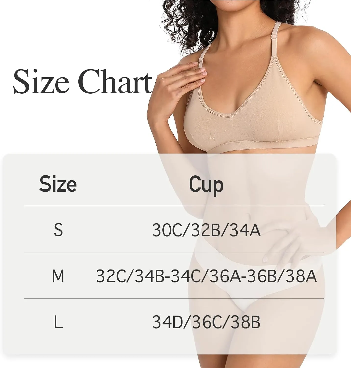 INIBUD Sports Bras for Women Racerback Triangle Padded Bralette Y Back Seamless Bra No Underwire V Neck Wireless