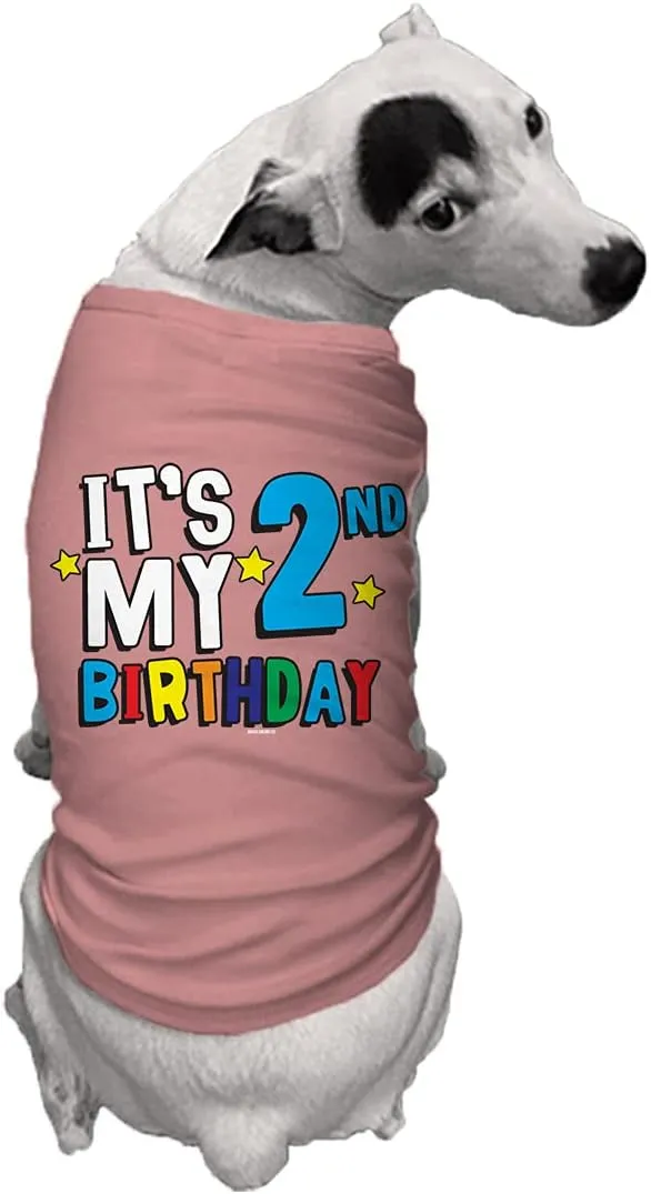 It's My 2nd Birthday - Second Dog Shirt (Mauve, 3X-Large)