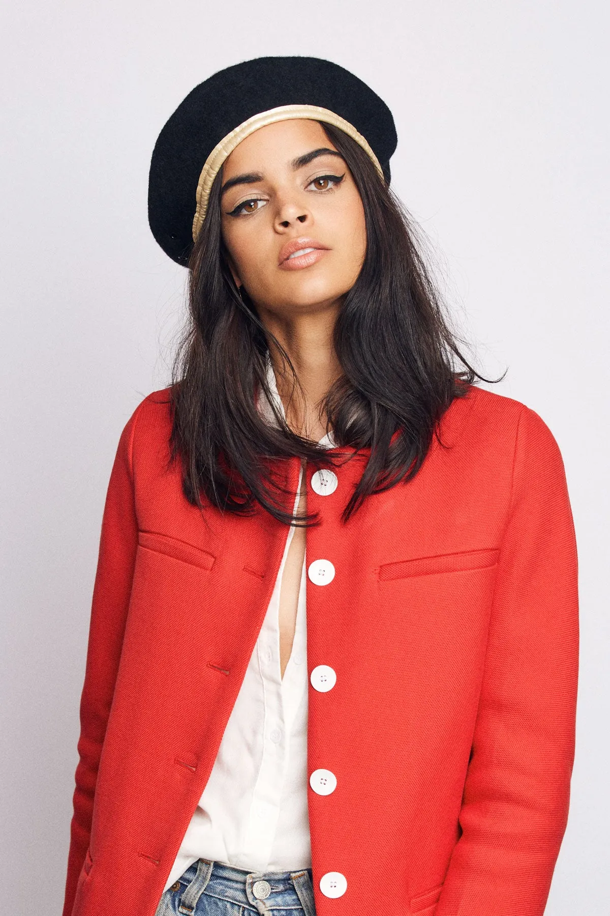 Lennon Women Beret - Black/Rose Gold