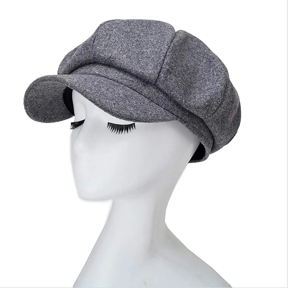 Magik Artist Vintage Newsboy Cabbie Peaked Beret Cap Warm Baker Boy Visor Hat Flat Cap