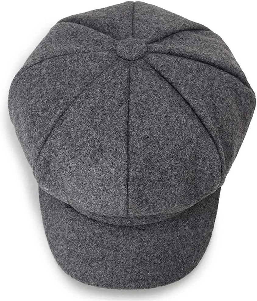 Magik Artist Vintage Newsboy Cabbie Peaked Beret Cap Warm Baker Boy Visor Hat Flat Cap