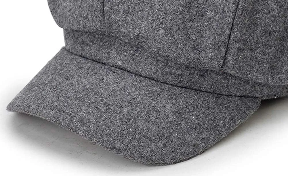 Magik Artist Vintage Newsboy Cabbie Peaked Beret Cap Warm Baker Boy Visor Hat Flat Cap