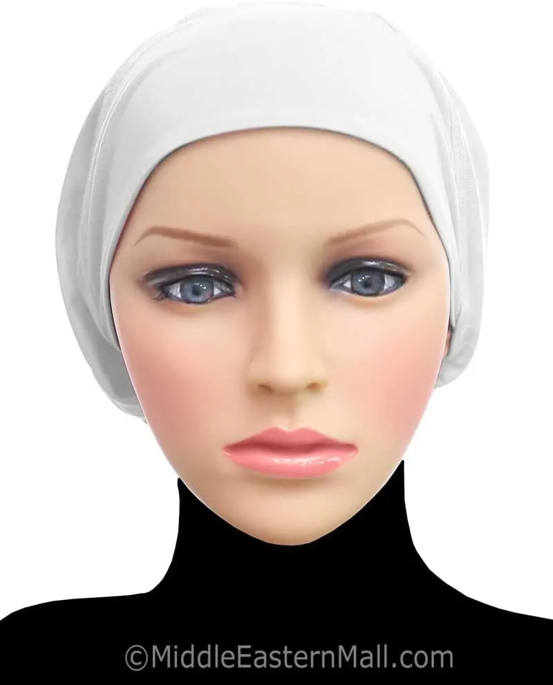 Middle Eastern Mall Women's Snood Cap Cotton Beanie Hair Wrap Chemo Undercap Easy Bonnet Hat