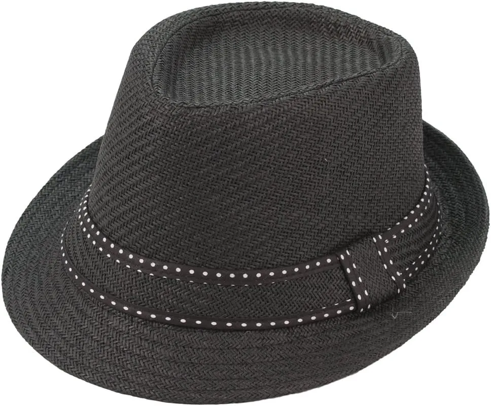 Milani Fedora Straw Hat with Matching Band
