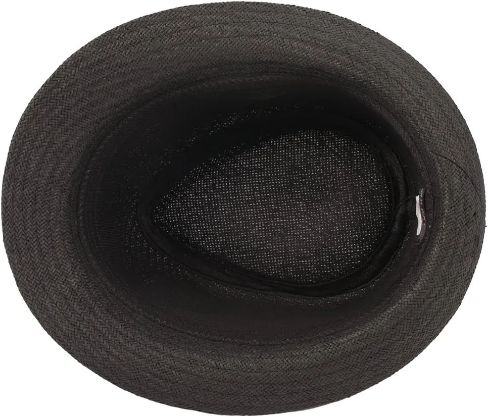 Milani Fedora Straw Hat with Matching Band
