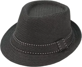 Milani Fedora Straw Hat with Matching Band