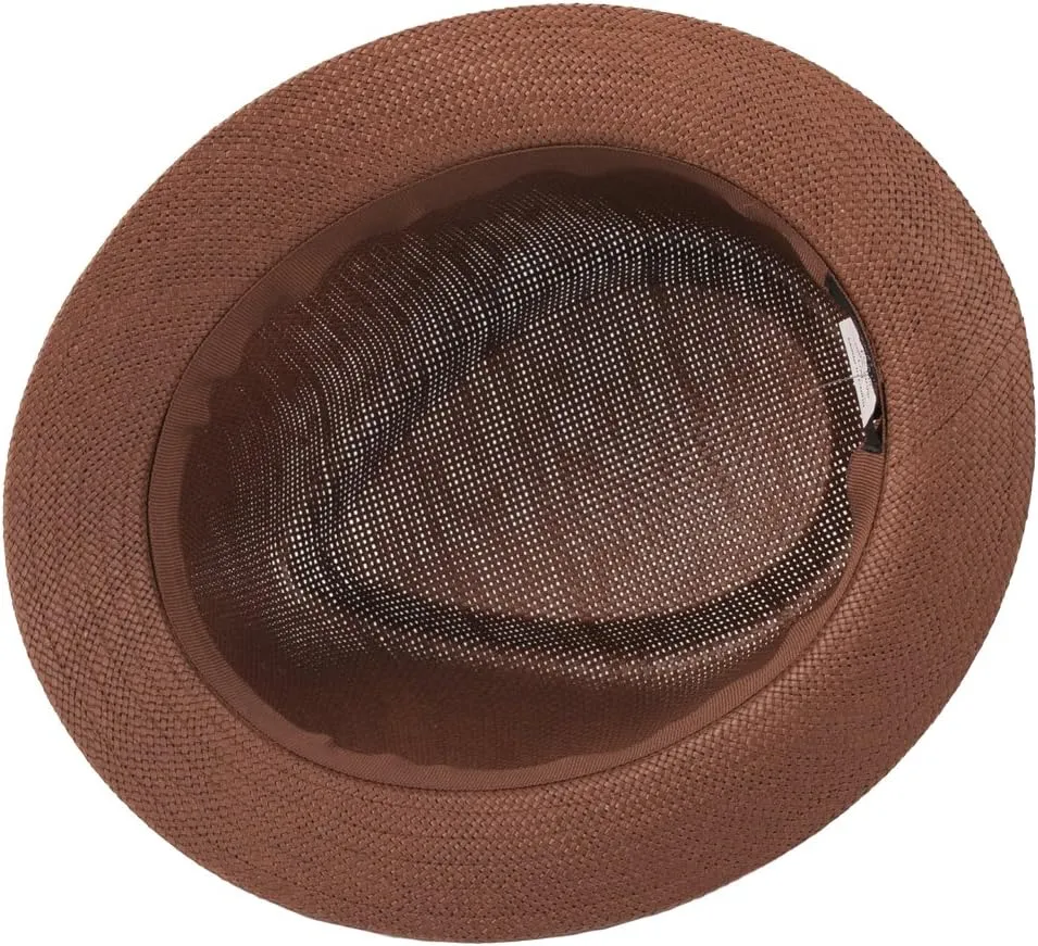Milani Fedora Straw Hat with Matching Band