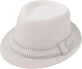Milani Fedora Straw Hat with Matching Band