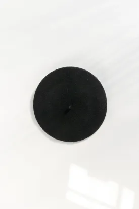 Parisian Knit Beret - Black