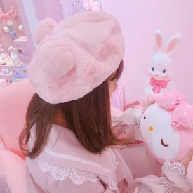 Plush Ball Ears Beret SD00623