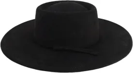 Unisex Big Wide Brim Suede-Like Fedora Hat - Concave Top Design Handpainted Party Church Wedding Hat