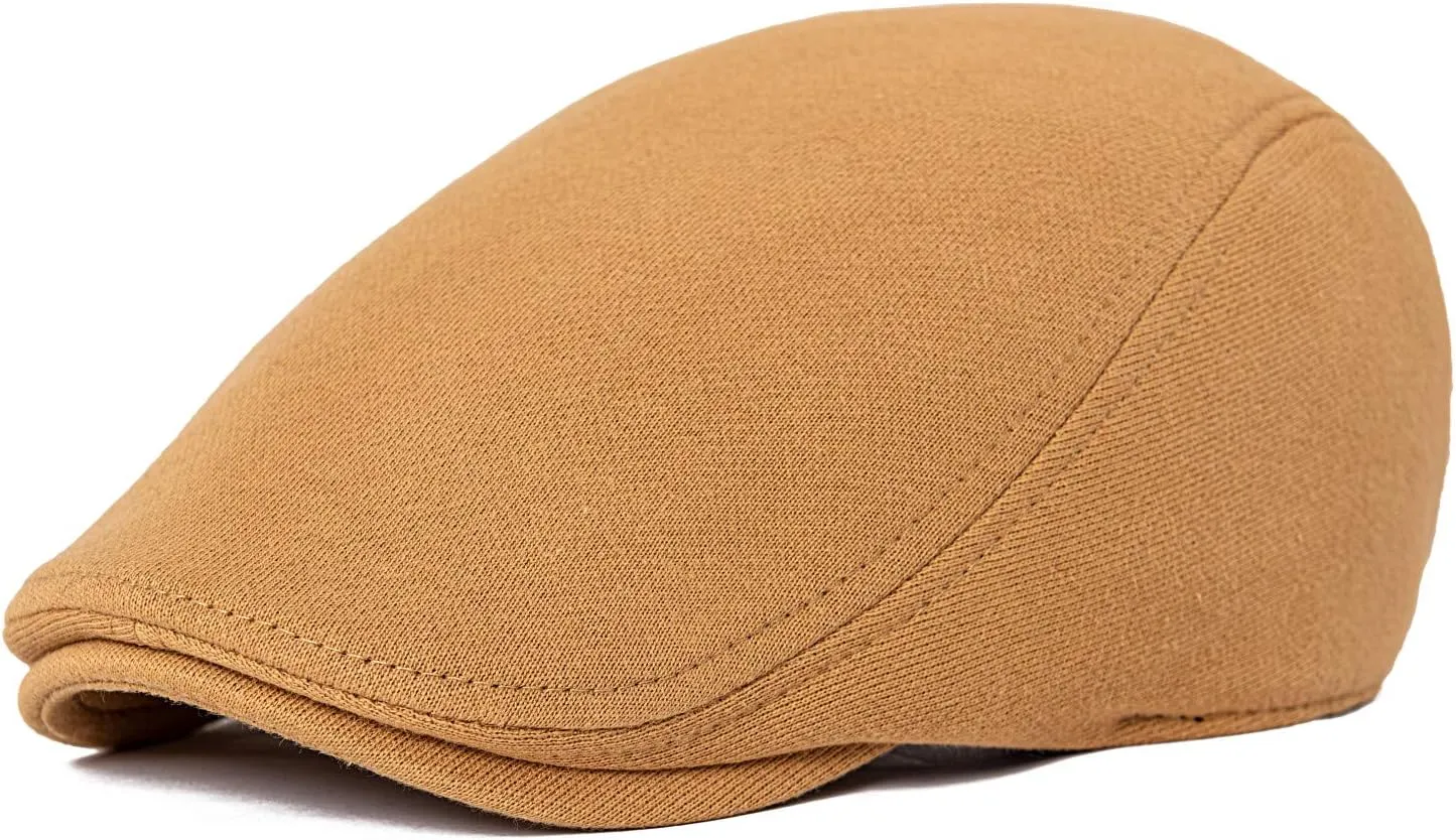 VOBOOM Men's Cotton Flat Ivy Gatsby Newsboy Driving Hat Cap
