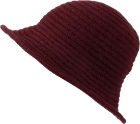 WITHMOONS Winter Wool Womens Knitted Bucket Hat Bowler Fedora Cap SLB1246