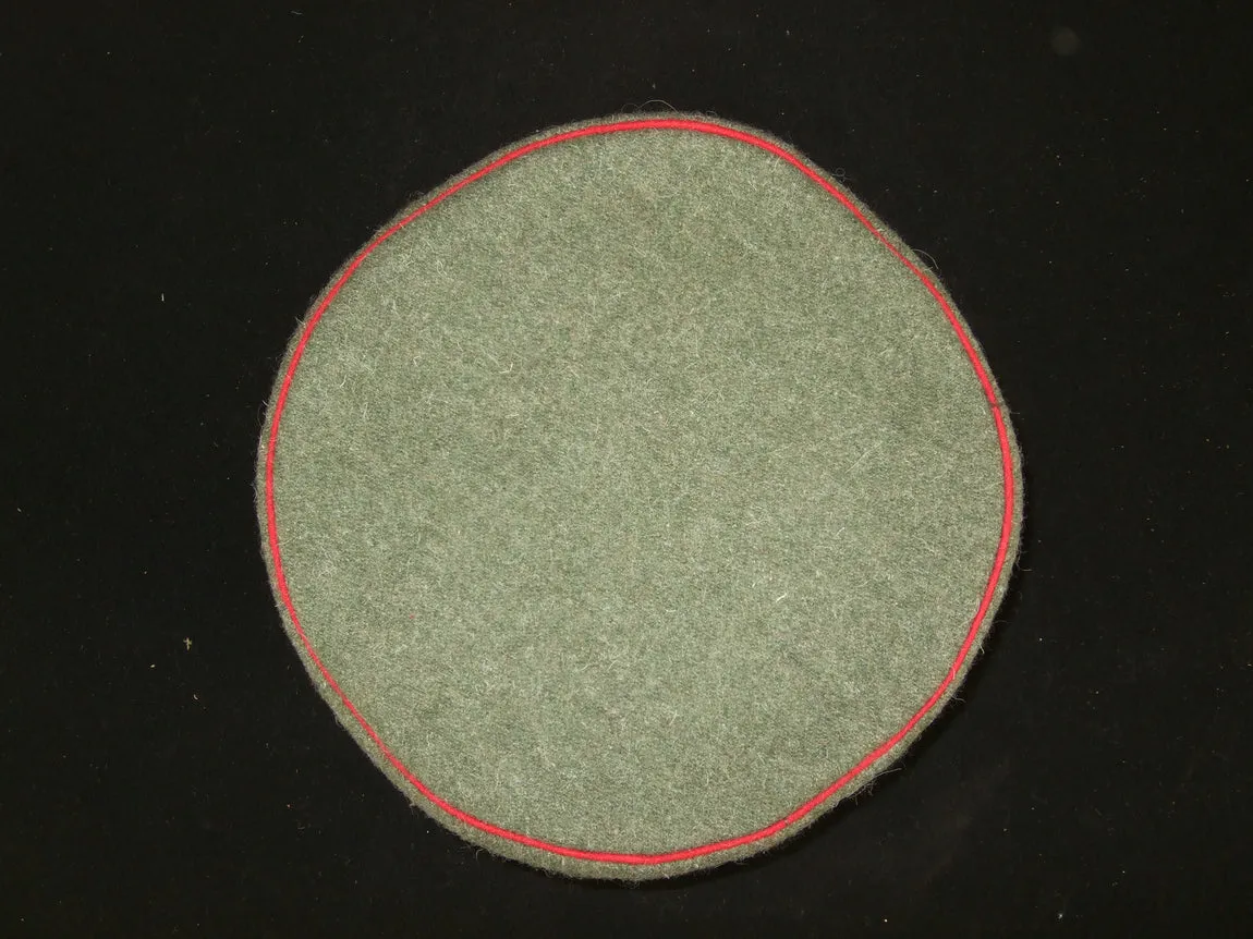 WW1 German EM Beret Cap Red Band   Red Piping